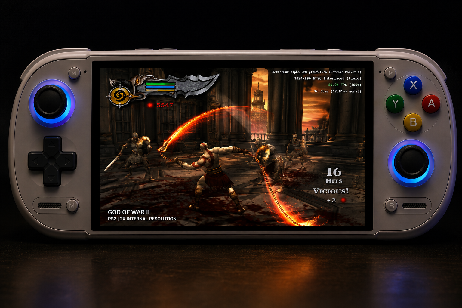 Retroid Pocket 6 gameplay performance